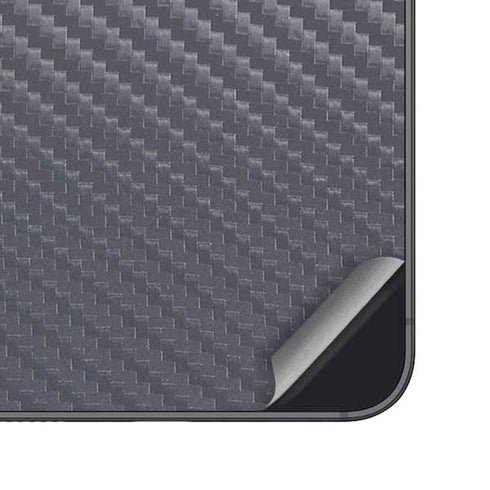 Silver Carbon Fiber Specialty Texture Material Galaxy S25 Skin