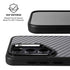 Silver Carbon Fiber Specialty Texture Material Galaxy S24 Ultra Kickstand Case