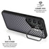 Silver Carbon Fiber Specialty Texture Material Galaxy S25 FE Kickstand Case