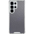 Silver Carbon Fiber Specialty Texture Material Galaxy S25 Ultra Clear Case