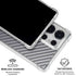 Silver Carbon Fiber Specialty Texture Material Galaxy S25 Ultra Clear Case