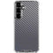 Silver Carbon Fiber Specialty Texture Material Galaxy S26 Clear Case