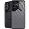 Silver Carbon Fiber Specialty Texture Material Galaxy S26 Kickstand Case