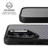 Silver Carbon Fiber Specialty Texture Material Galaxy S26 Kickstand Case