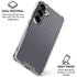 Silver Carbon Fiber Specialty Texture Material Galaxy S26 Plus Clear Case