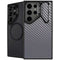 Silver Carbon Fiber Specialty Texture Material Galaxy S26 Ultra Kickstand Case
