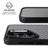 Silver Carbon Fiber Specialty Texture Material Galaxy S26 Ultra Kickstand Case