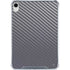 Silver Carbon Fiber Specialty Texture Material iPad 11th Gen (2025) Clear Case