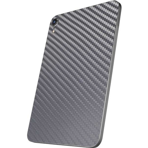 Silver Carbon Fiber Specialty Texture Material Apple iPad Mini Skin