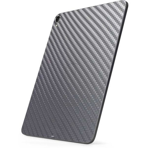 Silver Carbon Fiber Specialty Texture Material Apple iPad Pro Skin