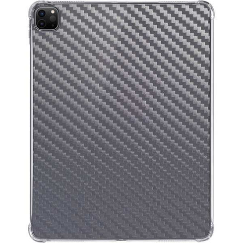 Silver Carbon Fiber Specialty Texture Material iPad Pro 11in (2024) Clear Case