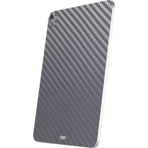 Silver Carbon Fiber Specialty Texture Material iPad Pro 13in M4 (2024) Skin