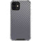 Silver Carbon Fiber Specialty Texture Material iPhone 12 Clear Case