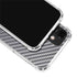 Silver Carbon Fiber Specialty Texture Material iPhone 12 Clear Case