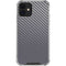Silver Carbon Fiber Specialty Texture Material iPhone 12 Mini Clear Case