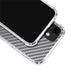 Silver Carbon Fiber Specialty Texture Material iPhone 12 Mini Clear Case