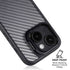 Silver Carbon Fiber Specialty Texture Material iPhone 13 Kickstand Case