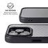 Silver Carbon Fiber Specialty Texture Material iPhone 13 Pro Kickstand Case