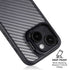Silver Carbon Fiber Specialty Texture Material iPhone 14 Kickstand Case