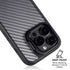 Silver Carbon Fiber Specialty Texture Material iPhone 15 Pro Max Kickstand Case