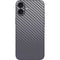 Silver Carbon Fiber Specialty Texture Material iPhone 16 Plus Skin