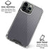Silver Carbon Fiber Specialty Texture Material iPhone 16 Pro Clear Case