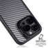 Silver Carbon Fiber Specialty Texture Material iPhone 16 Pro Max Kickstand Case
