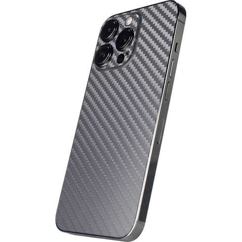 Silver Carbon Fiber Specialty Texture Material iPhone 16 Pro Skin
