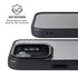 Silver Carbon Fiber Specialty Texture Material iPhone 16e Kickstand Case