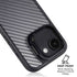 Silver Carbon Fiber Specialty Texture Material iPhone 16e Kickstand Case