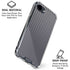 Silver Carbon Fiber Specialty Texture Material iPhone 16e Clear Case
