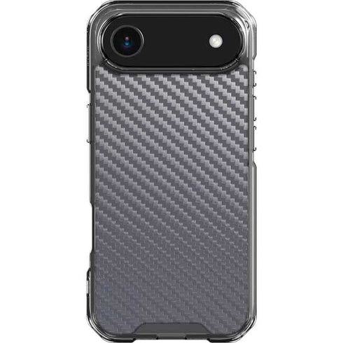 Silver Carbon Fiber Specialty Texture Material iPhone 17 Air Clear Case