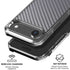 Silver Carbon Fiber Specialty Texture Material iPhone 17 Air Clear Case