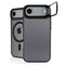 Silver Carbon Fiber Specialty Texture Material iPhone 17 Air Kickstand Case