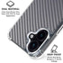 Silver Carbon Fiber Specialty Texture Material iPhone 17 Clear Case
