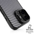 Silver Carbon Fiber Specialty Texture Material iPhone 17 Kickstand Case
