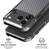 Silver Carbon Fiber Specialty Texture Material iPhone 17 Pro Clear Case