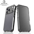 Silver Carbon Fiber Specialty Texture Material iPhone 17 Pro Clear Case