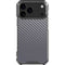 Silver Carbon Fiber Specialty Texture Material iPhone 17 Pro Max Clear Case