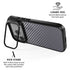 Silver Carbon Fiber Specialty Texture Material iPhone 17 Pro Max Kickstand Case