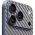 Silver Carbon Fiber Specialty Texture Material iPhone 17 Pro Max Skin