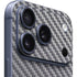 Silver Carbon Fiber Specialty Texture Material iPhone 17 Pro Skin