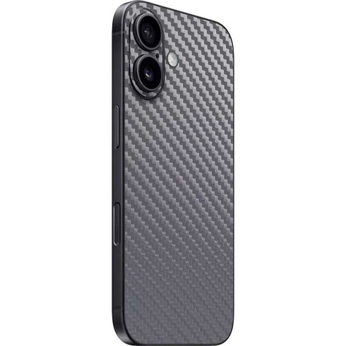Silver Carbon Fiber Specialty Texture Material iPhone 17 Skin
