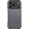 Silver Carbon Fiber Specialty Texture Material iPhone 18 Pro Clear Case