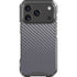 Silver Carbon Fiber Specialty Texture Material iPhone 18 Pro Clear Case