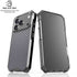 Silver Carbon Fiber Specialty Texture Material iPhone 18 Pro Clear Case