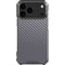 Silver Carbon Fiber Specialty Texture Material iPhone 18 Pro Max Clear Case