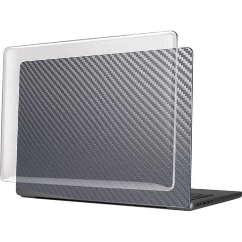 Silver Carbon Fiber Specialty Texture Material MacBook Pro 14in (2021-24) Case plus Skin