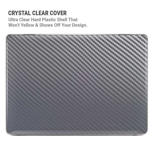 Silver Carbon Fiber Specialty Texture Material MacBook Pro 14in (2021-24) Case plus Skin