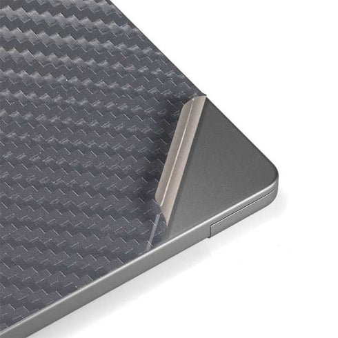 Silver Carbon Fiber Specialty Texture Material Apple MacBook Pro 14-inch Skin